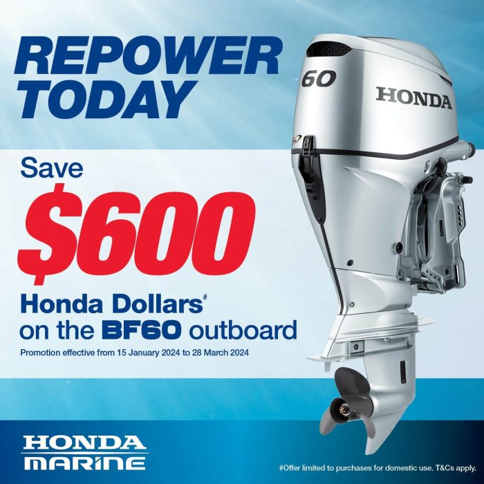 Repower Today - Save $600 Honda Dollars on BF60 outboard